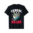 thumbnail image 2 of Cereal Killer Funny Adult Humor Print T-Shirt, 2 of 6