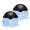 Black, variant on Leaf Humidifier 1800ML Large Capacity Ultrasonic Cool Mist Humidifier with Green LED Color Changing Lights, Air Freshener,Green