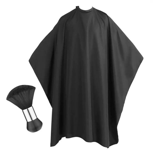 Barber Cape Professional Black Para Teñir El Cabello, Hombres, Mujeres Y Niños, Maquillaje