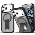 thumbnail image 2 of ELEHOLD Case for iPhone 17 Pro Max,Compatible with Mag-safe Military Grade Invisible Kickstand Shockproof Protection Translucent Matte Anti-Scratch Protective Case for iPhone 17 Pro Max,Gray, 2 of 10