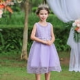 thumbnail image 5 of GYRATEDREAM Baby Toddler Kid Girls Dress Formal Gowns Pageant Birthday Lace Wedding Dress 2-10 Years, 5 of 12