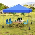 thumbnail image 4 of Costway Pop up Canopy Tent, Heavy-duty Easy Setup Gazebo Shelter with Wheeled Bags Blue, 4 of 10