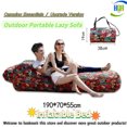 thumbnail image 1 of Outdoor Portable Air Beds, Inflatable Bed, Camping Essential, Waterproof, High Load-Bearing, Red Feather Pattern, 1 of 13