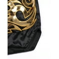 thumbnail image 6 of Doomiva Men's Drawstring Boxing Trunks for Training Punching, Sparring Fitness Gym Kickboxing Shorts Black L, 6 of 7