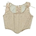 thumbnail image 7 of Mrat Womens Workout Tank Tops Women Lace-Up Print Fishbone Court Vintage Corset Straps Tank Tops Shapewear Pack Of Tank Tops for Women S-32 Beige 3XL, 7 of 7