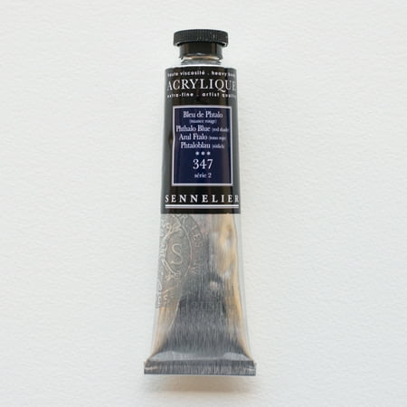 UPC: 3046450064374 | Sennelier Extra-Fine Artists Acrylic Color 60ml Tube Phthalo Blue (Red Shade) S2