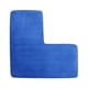 thumbnail image 3 of Alfombra de baño en forma de L, absorbente de agua, antideslizante, hecha de suave vellón coral, ideal Azul marino, 3 of 7