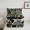 thumbnail image 5 of Catabedysis Vintage Camouflage Camper Twin Comforter Sets,Wild Animal Deer Bear Bedding Set For Boys,Green Grey,Black Reversible,2-Piece,1 Comforter and 1 Pillowcase, 5 of 7