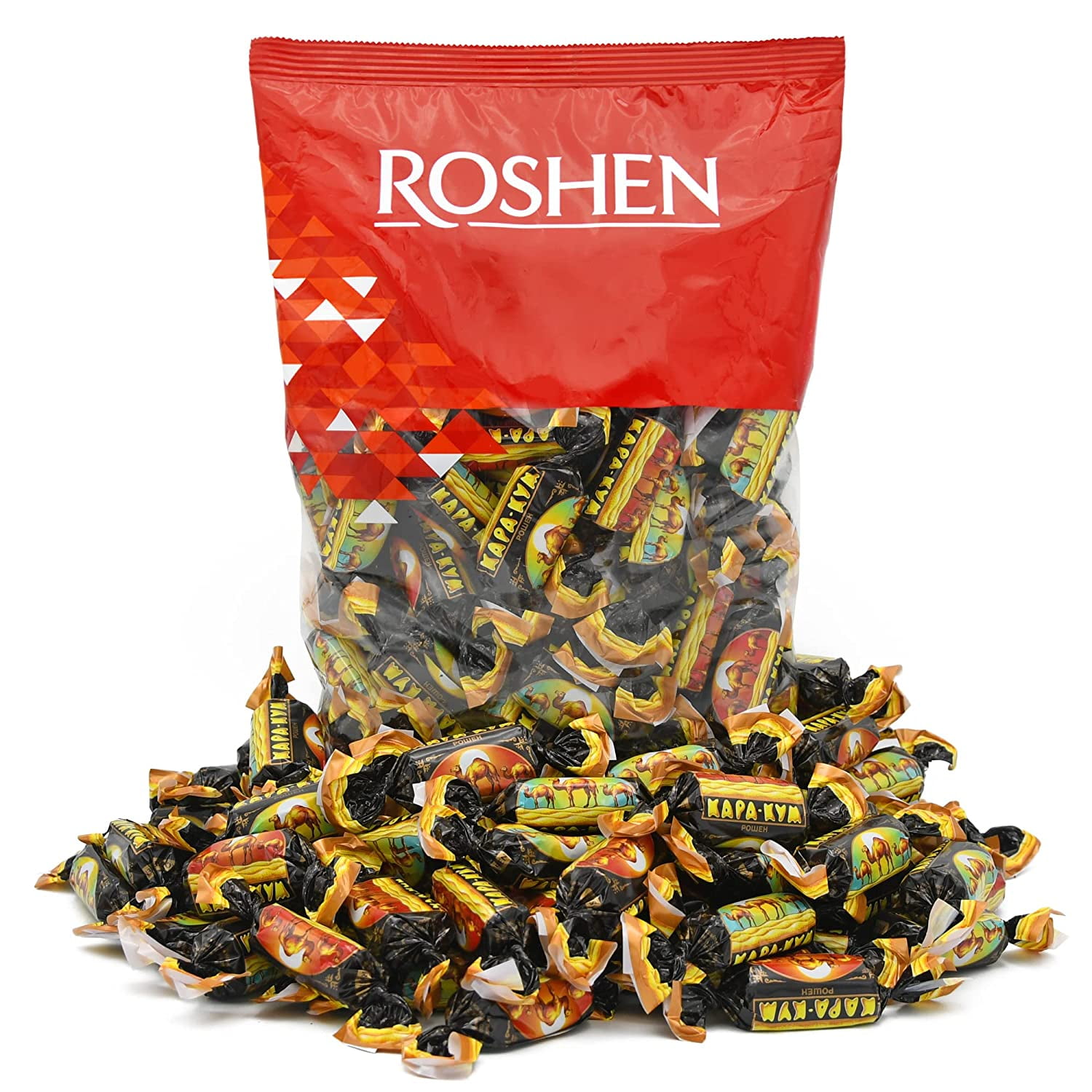 Roshen KaraKum with Waffle Crumbs & Praline Filling, Kosher, Delicious, Flavorful Sweets Bulk Candy 2.204lb/1kg