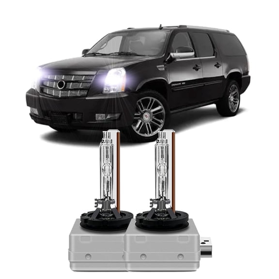 2pcs For 2007 2008 2009 2010 2011 2012 2013 2014 Cadillac Escalade ESV EXT D1S Hid Headlights Xenon HID Bulbs  6000K Bright White 35W OEM
