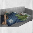 thumbnail image 6 of Christmas Soft Flannel Fleece Throw Blanket, Classical Xmas Scenery Santa Delivering Presents Rudolf the Red Nosed Reindeer, Cozy Plush for Indoor and Outdoor Use, 70" x 90", Multicolor, by Ambesonne, 6 of 6