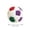 C, variant on Football Sandbag Handmade Juggling Bean Bags for Beginners Multicolor Cloth Footbag Hack-Sacks Toss Ball