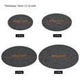 thumbnail image 3 of Uxcell 4" 6" 8" 10" Round Plant Coasters Felt Pad Mat, Brown + Gray 16in1 Set, 3 of 6