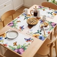 thumbnail image 5 of Placemat Set of 6 Spring Flowers Pastoral Placemats for Dining Table Butterfly Bird Washable Table Mats for Kitchen and Party Decor Indoor & Outdoor Use, 5 of 8