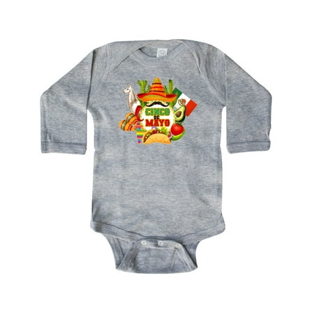 

Inktastic Cinco De Mayo Party Gift Baby Boy or Baby Girl Long Sleeve Bodysuit