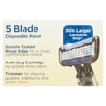 Equate 5 Blade Disposable Razors, 3 Count