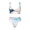 thumbnail image 4 of Daiia Butterfly In Blossoms Zen Women's Bikini Set Two Piece Swimsuit High Waisted Bikini Adjustable Straps Bikini Perfect for Beach, Pool, and Summer Vacation-XX-Large, 4 of 9