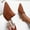 Brown, variant on Heeled Mules for Women Mesh Pointed Toe Backless Pumps Kitten Heels Slides Dress Sandals