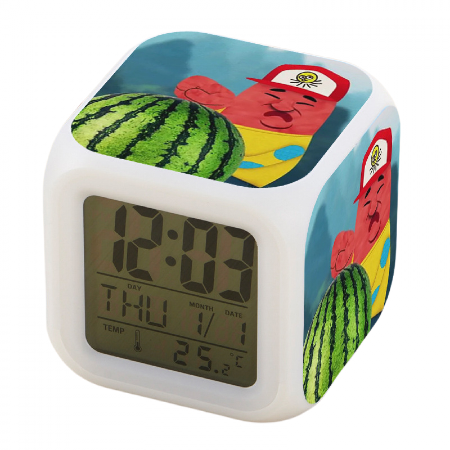JUSTUP Alarm Clock for Kids Room, LED Digital Bedroom Alarm Clock Easy
