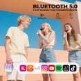 thumbnail image 6 of BONAKO Mini Karaoke Machine for Kids Adults, Portable Bluetooth Singing Speaker with 2 Mics, Ideal Birthday Gift for Girls Boys Home Family Party, Purple, 6 of 16