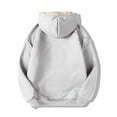 thumbnail image 4 of LLKIUHNMOPS Clearance Women's Pullover Sweater Tops Gnveub Women's Casual Winter Warm Fleece Lined Hooded Sweatshirt Thick Pullover Plus With Pockets Gray1 XXXL, 4 of 4