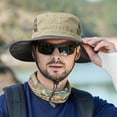 thumbnail image 4 of iHPH7 Boonie Hats for Men Camo Bucket Hat Camouflage Hat Camo Bucket Hat for Men Bucket Hat, Coffee One Size, 4 of 5