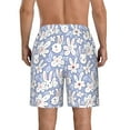thumbnail image 3 of Naloa Rabbit And Floral Men's Beach Shorts, Surfing shorts, Swim trunks, Quick Dry Swim Trunks for Surfing Beach Fun - Medium, 3 of 9