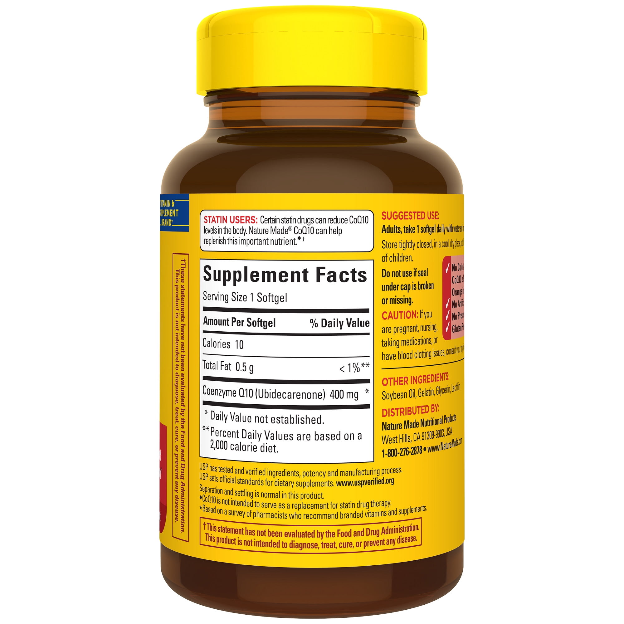 Nature Made CoQ10 400mg Softgels, Dietary Supplement for Heart Health Support, 40 Count