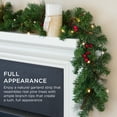 thumbnail image 3 of Best Choice Products 9ft Pre-Lit Christmas Garland w/ 50 LED Lights, Pine Cones, Berries, 3 of 8
