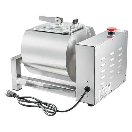 KFFKFF 10L Meat Tumbler Marinator with Vacuum Function, Stainless Steel Marinating Machine Featuring Automatic Bidirectional Rotation for Chicken, Steak, Pork, Suitable for Home