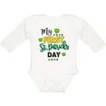 thumbnail image 3 of Inktastic My First St Patrick's Day with Shamrocks Boys or Girls Long Sleeve Baby Bodysuit, 3 of 5