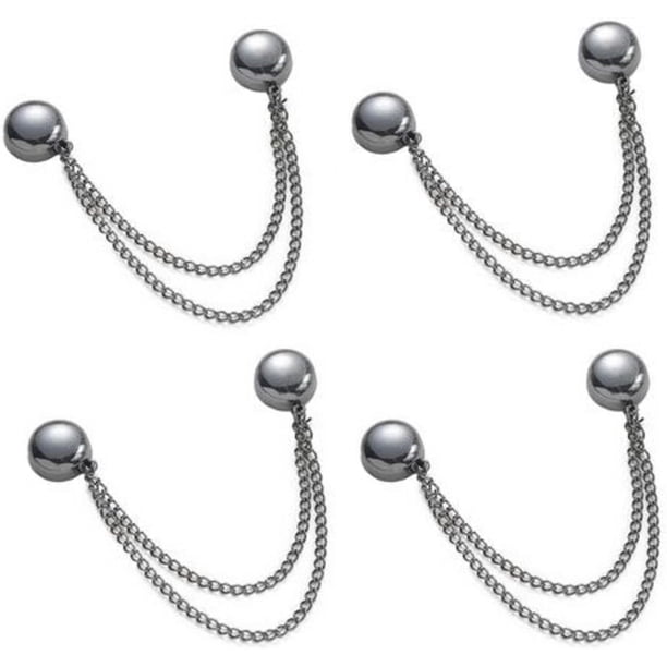 Clips magnéticos para ropa, paquete de 4 clips magnéticos multifunción para ropa, hebilla de imanes multifunción para bufanda sin pin, 2024 nuevos clips magnéticos multifunción para ropa, clips magnét