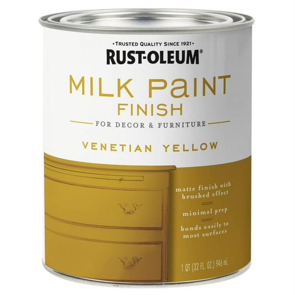 Rust-Oleum MILK PAINT V YELLOW 1QT (Pack of 2)