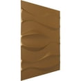 thumbnail image 2 of Ekena Millwork 19 5/8"W x 19 5/8"H Thompson EnduraWall Decorative 3D Wall Panel, Bright Coat Gold (12-Pack for 32.04 Sq. Ft.), 2 of 6