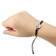thumbnail image 5 of Pulseras de baloncesto Uxcell, 2 piezas de regalos de baloncesto, pulsera trenzada negra y blanca, 5 of 6