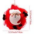 thumbnail image 3 of Fiudx Bola de Baño de Papá Noel, Material de Pe Suave, Exfoliación Eficaz y Eliminación de Suciedad, Diseño de Cuerda Colgante Duradera, Divertida y Práctica para La Ducha, Tamaño de 5,5 Cm, Ideal pa, 3 of 7