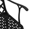 thumbnail image 3 of vidaXL 3 Piece Bistro Set Cast Aluminium Black, 3 of 5