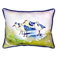 thumbnail image 3 of Betsy Drake ZP956 Green Sanderlings Indoor & Outdoor Throw Pillow- 20 x 24 in., 3 of 4