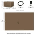 thumbnail image 3 of Outsunny 10' x 10' Universal Gazebo Sidewall Set with 4 Panels, Hooks/C-Rings Included for Pergolas & Cabanas, Brown, 3 of 10