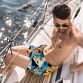 thumbnail image 2 of luoweisi Men's Beach Shorts Quick Dry Swim Trunks with Mesh Lining Geometry XL, 2 of 5
