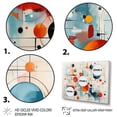 thumbnail image 3 of Designart "Colorful Mid Century modern Atomic II" Mid-century Floater Framed Wall Art Print, 3 of 7