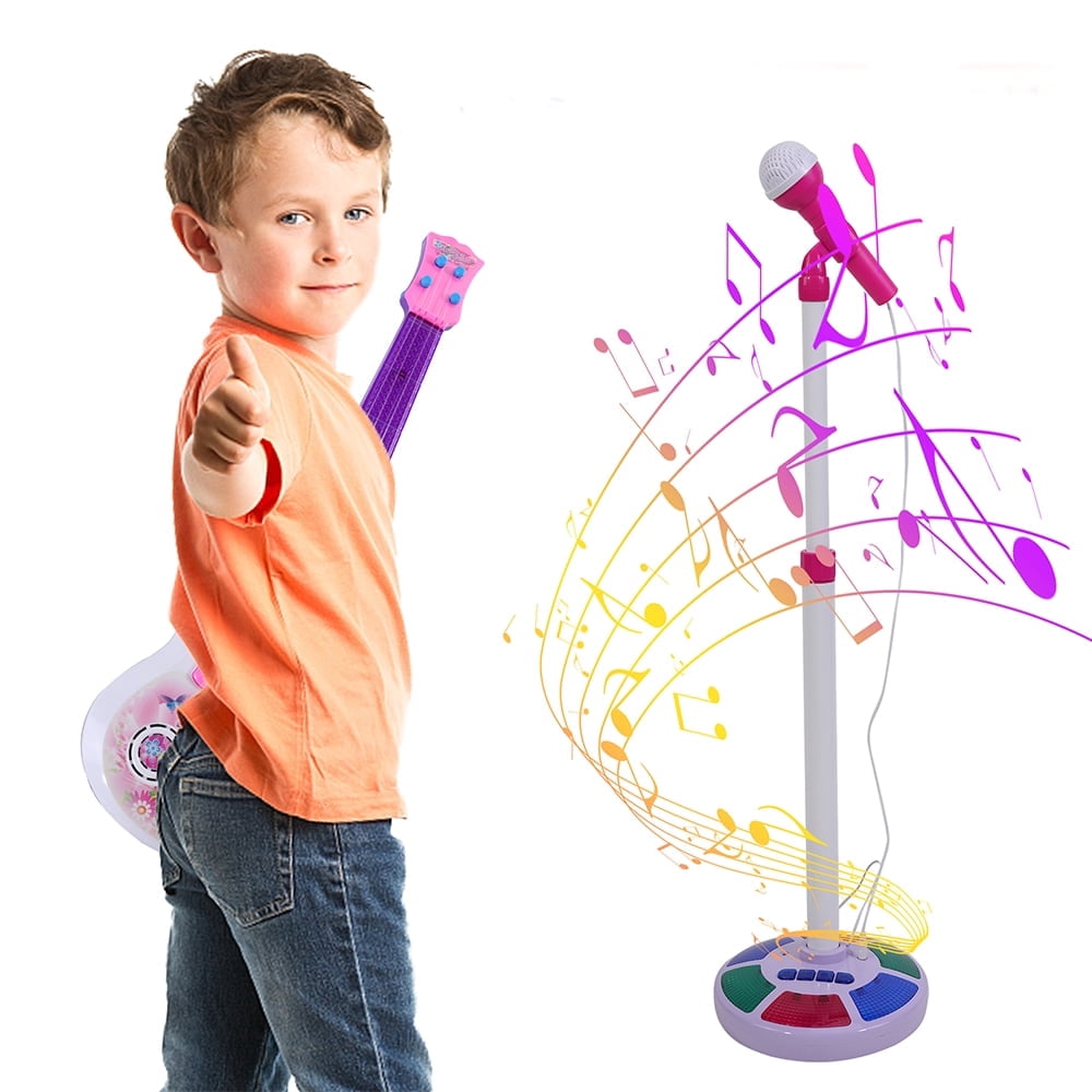 Guitarra Eléctrica De Madera De 23 Pulgadas Para Niños, Ideal Para Principiantes, Juguete Musical Con Cuerdas De Verdad Y Sonido Genial