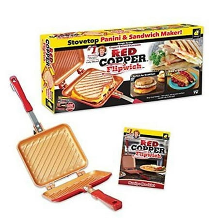 As Seen on TV Red Copper FlipWich Sandwich Maker (Sandwich Maker Best Brand)