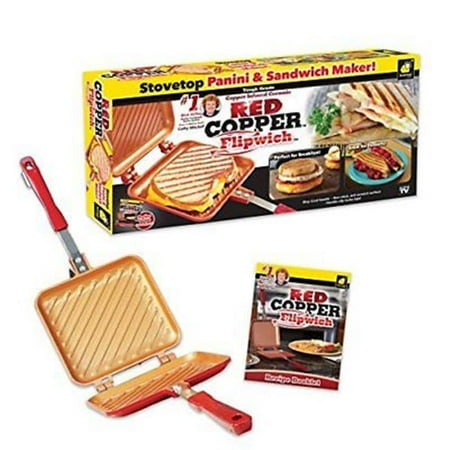 As Seen on TV Red Copper FlipWich Sandwich Maker