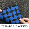 thumbnail image 6 of Blue Black Geometric Pattern Door Rugs,Washable Non Slip Door Mats Indoor,Decorative Door Mats,Entry Mat Indoor for Entrance,Bedroom,Kitchen,Bathroom,16"x47", 6 of 6