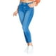 thumbnail image 1 of Jeans Para Mujer Corte Skinny Moda Casual Básico Cómodo Azul azul 9 Incógnita 110095, 1 of 5