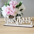 thumbnail image 2 of Cute Wooden Guestbook Sign Wedding Decor Freestanding Sign Decoration Diy Gift, 2 of 5