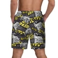 thumbnail image 4 of Uemuo White Retro Off-Road Vehicle Pattern Mens Swim Trunks Quick Dry Board Shorts with Mesh Lining, Stretch Beach Shorts Quick Dry No-Chafing Board Shorts-Medium, 4 of 9