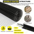 thumbnail image 3 of 24'' x 50' 1 Inch Hardware Cloth 16 Gauge Black Vinyl Coated Welded Fence Mesh for Home Garden Projects, 3 of 7
