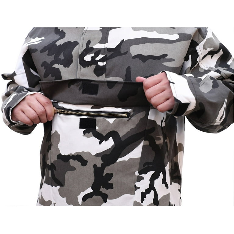 Camo Anorak Hoodie Military Parka Outdoor Army Tactical Sweatshirt